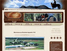 Tablet Screenshot of ecoledequitation1101.com